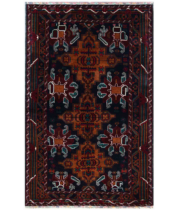 Hand Knotted Serenity Wool Rug 3'  9" x 6'  0" - No. AT50167