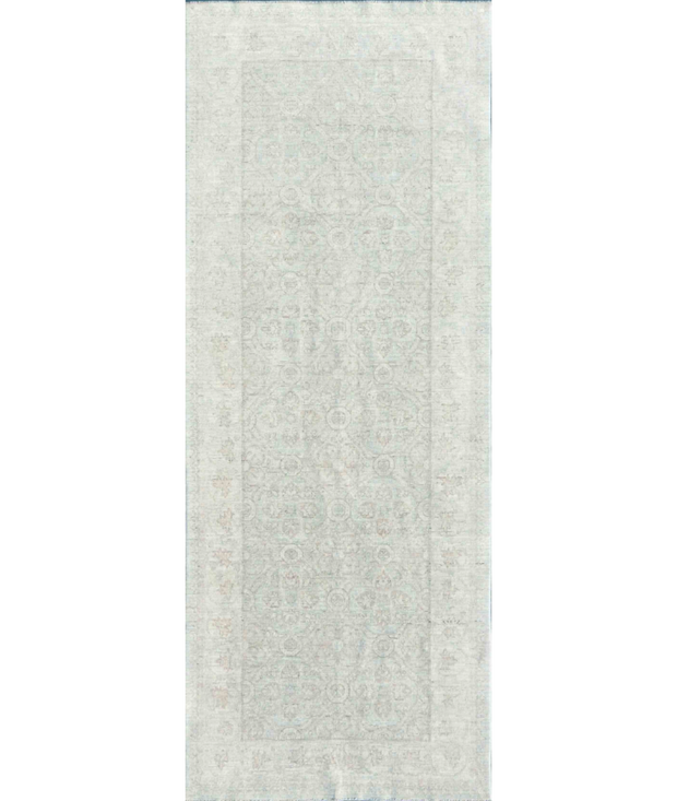 Hand Knotted Serenity Wool Rug 4'  1" x 11'  0" - No. AT58094