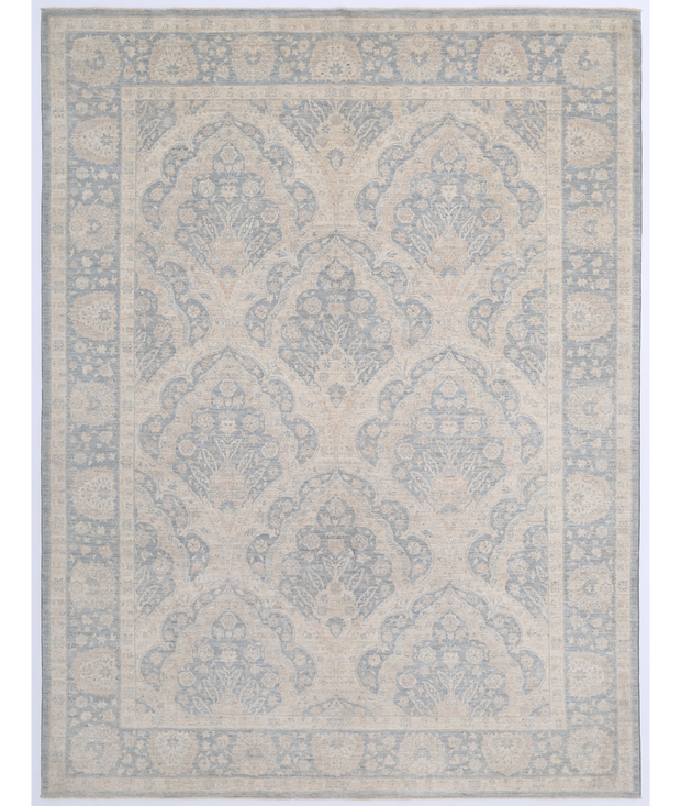 Hand Knotted Serenity Wool Rug 8'  10" x 11'  8" - No. AT33690