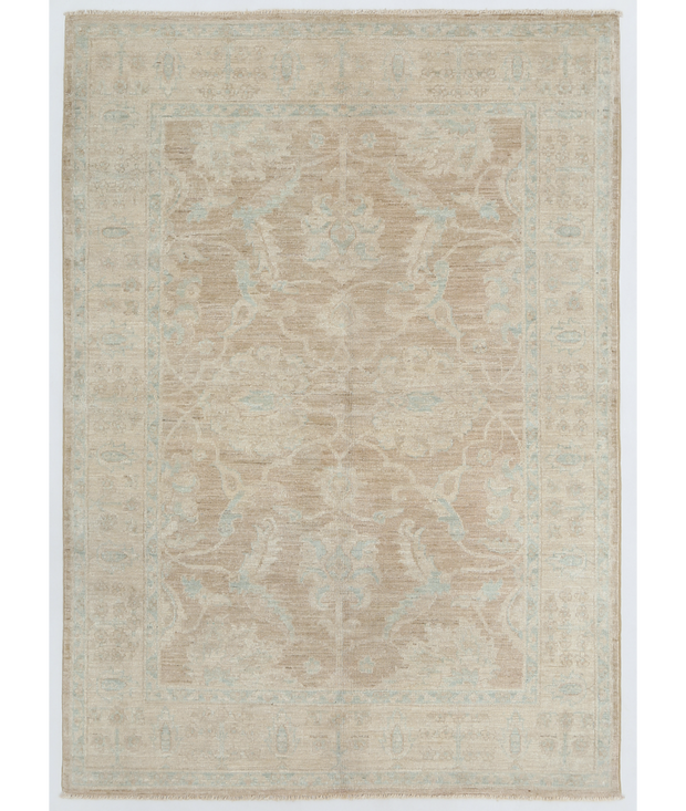 Hand Knotted Serenity Wool Rug 4'  1" x 5'  8" - No. AT37121
