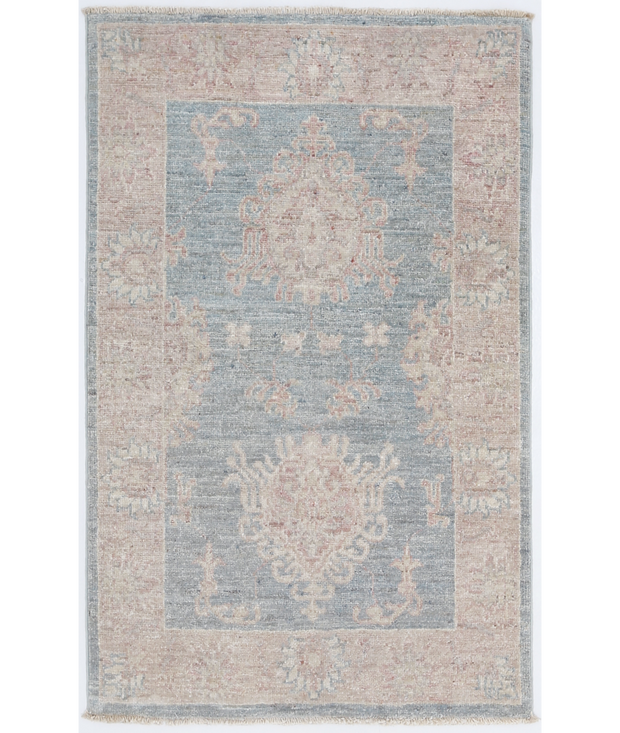 Hand Knotted Serenity Wool Rug 1'  11" x 3'  0" - No. AT30198
