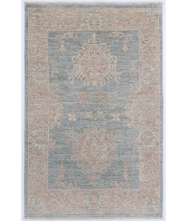 Hand Knotted Serenity Wool Rug 1'  11" x 3'  0" - No. AT68813