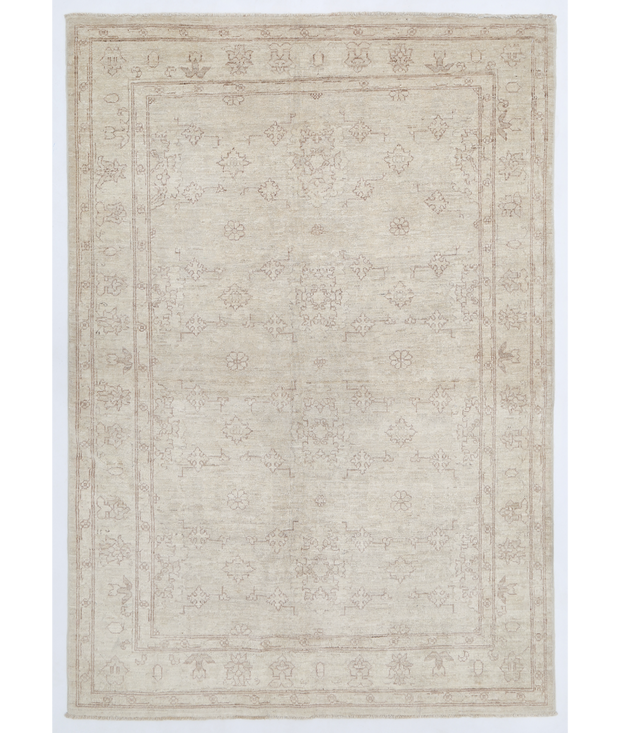 Hand Knotted Serenity Wool Rug 4'  0" x 5'  8" - No. AT28221