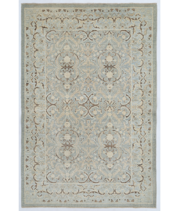 Hand Knotted Serenity Wool Rug 4'  4" x 6'  6" - No. AT11585