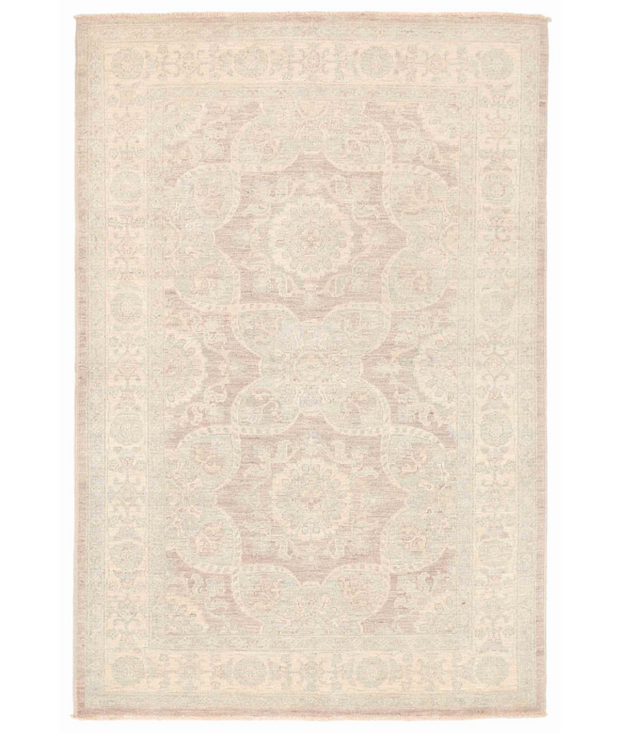 Hand Knotted Serenity Wool Rug 4'  1" x 6'  4" - No. AT80591