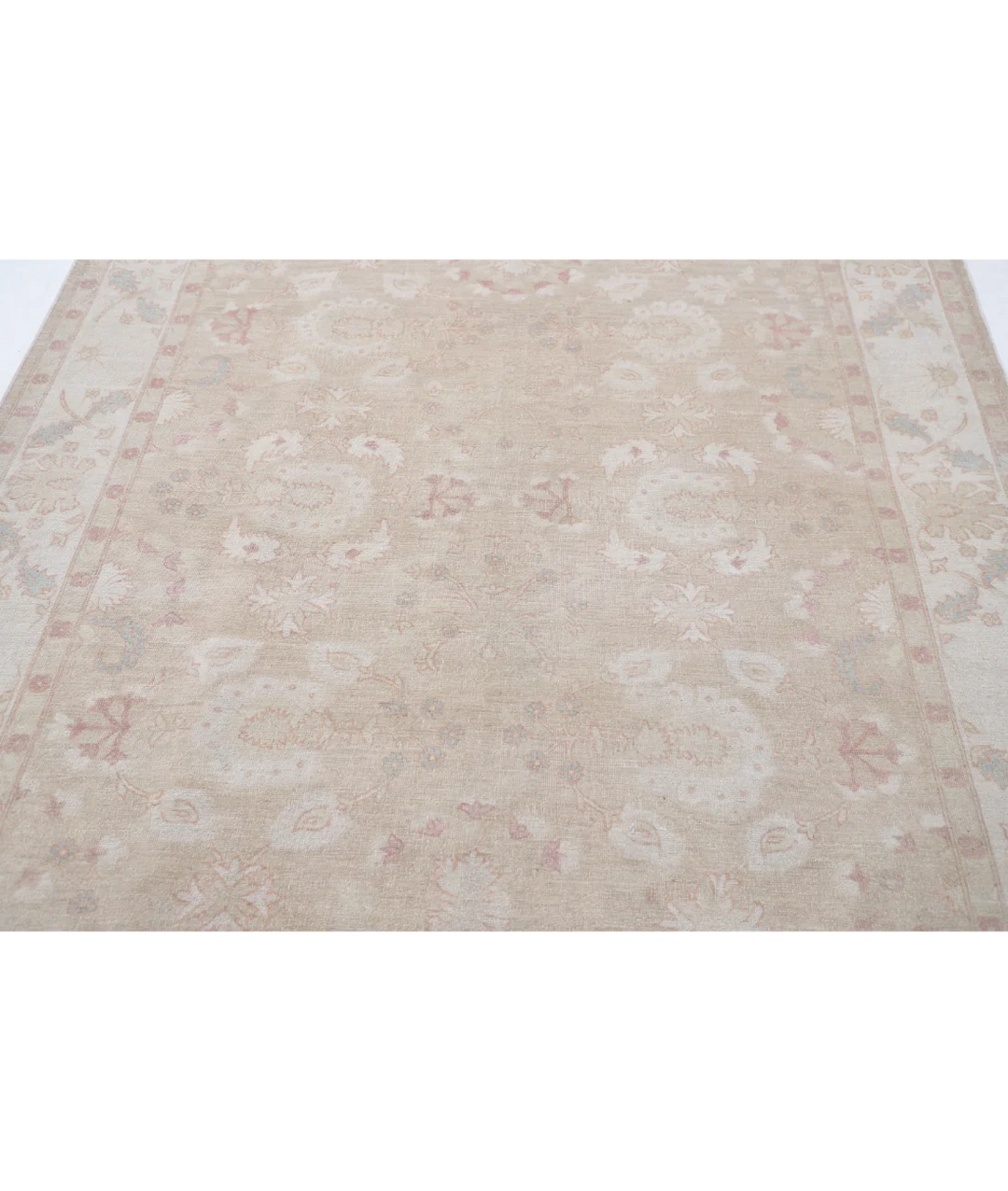 Brown Afghan Serenity Rug 6' 3" x 8' 6" Hand-Knotted | No. AT77625