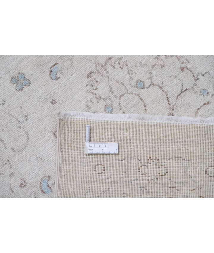Ivory Afghan Serenity Rug 2' 7" x 8' 7" Hand-Knotted | No. AT72423