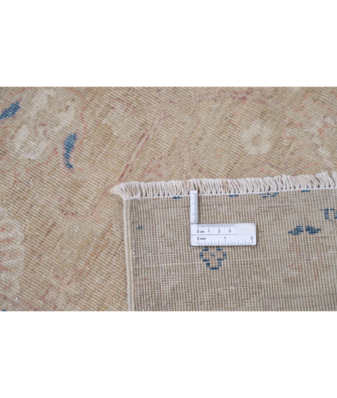 Brown Afghan Serenity Rug 3' 0" x 4' 8" Hand-Knotted | No. AT58210
