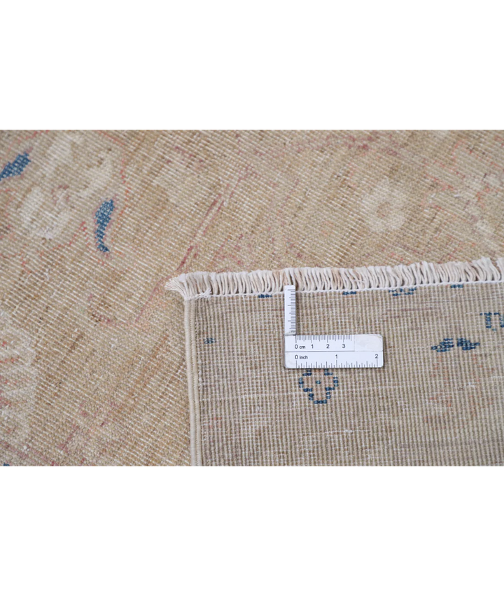 Brown Afghan Serenity Rug 3' 0" x 4' 8" Hand-Knotted | No. AT58210