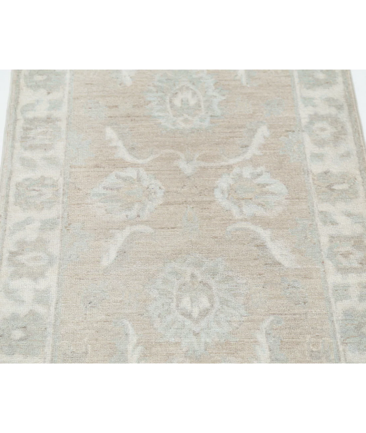 Brown Afghan Serenity Rug 2' 2" x 3' 4" Hand-Knotted | No. AT39157