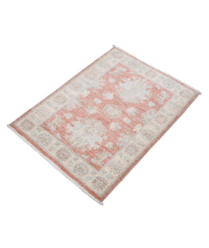 Rust Afghan Serenity Rug 2' 3" x 3' 0" Hand-Knotted | No. AT72602