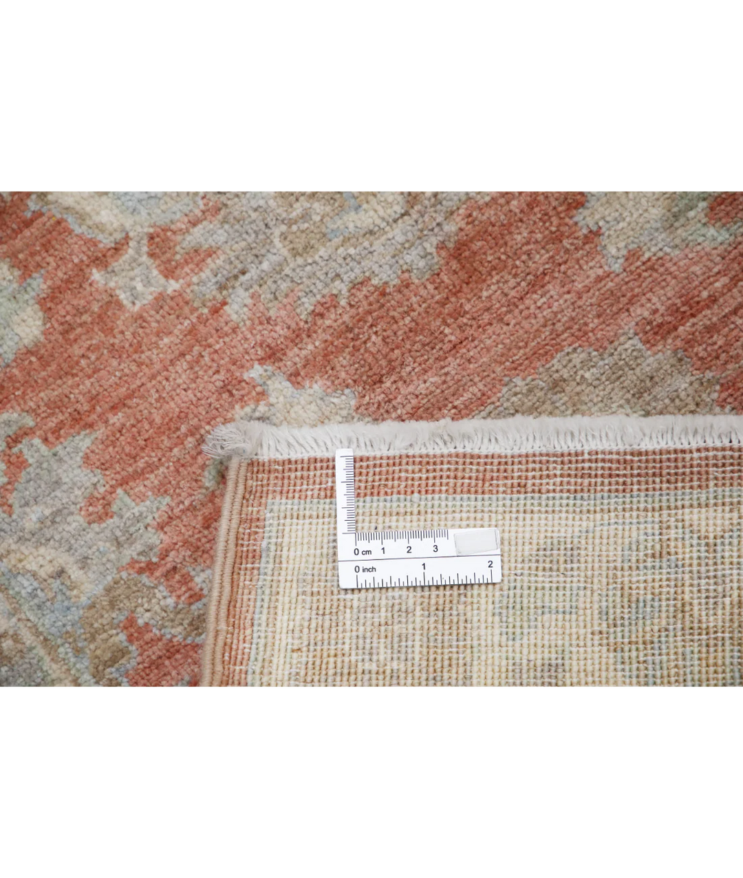 Rust Afghan Serenity Rug 2' 3" x 3' 0" Hand-Knotted | No. AT72602