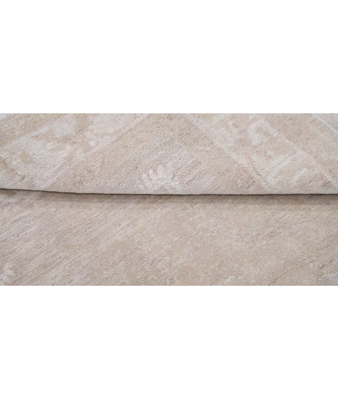 Beige Afghan Serenity Rug 3' 11" x 5' 7" Hand-Knotted | No. AT61340