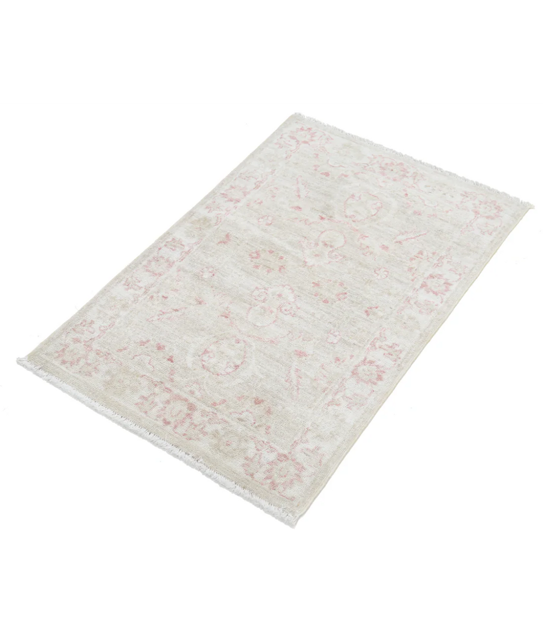 Beige Afghan Serenity Rug 2' 0" x 3' 1" Hand-Knotted | No. AT362160