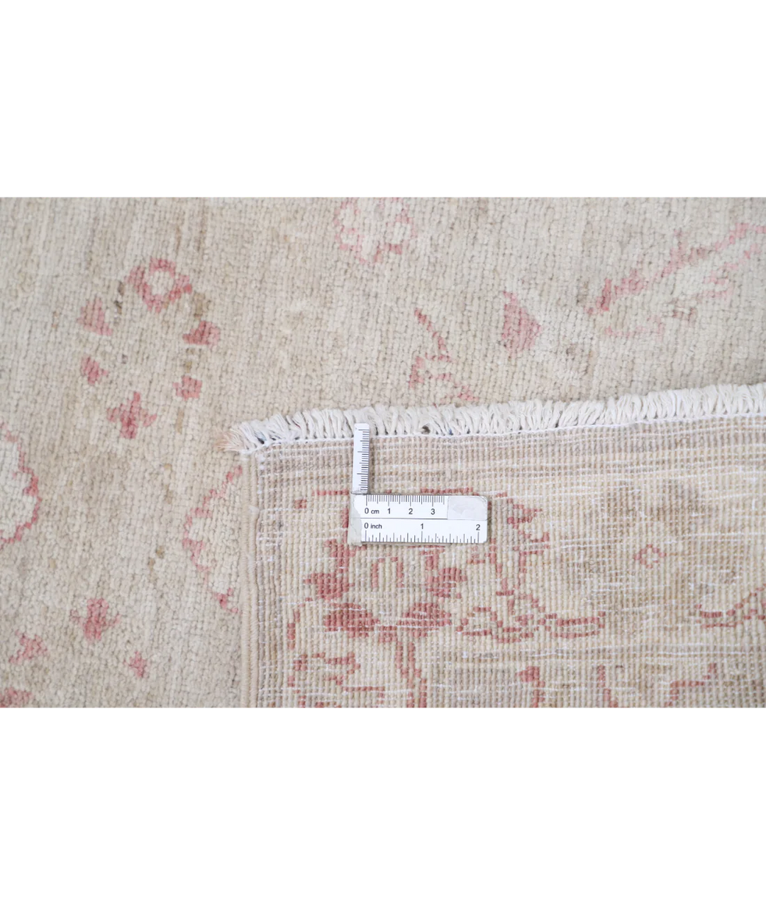 Ivory Afghan Serenity Rug 2' 0" x 3' 1" Hand-Knotted | No. AT57312