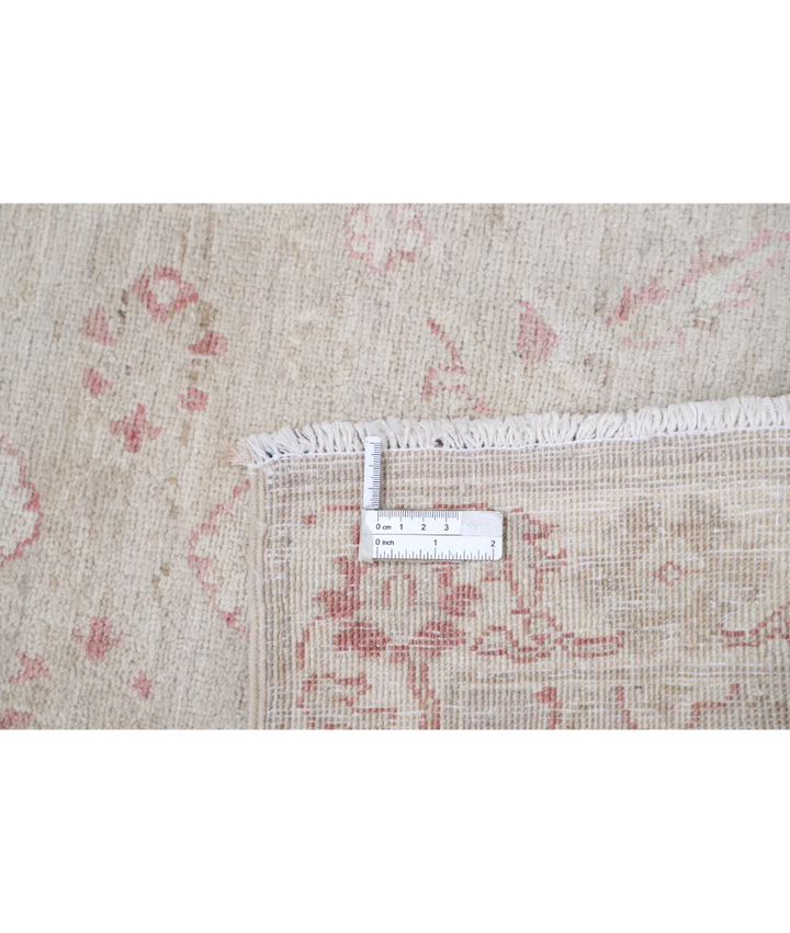 Ivory Afghan Serenity Rug 2' 0" x 3' 1" Hand-Knotted | No. AT57312