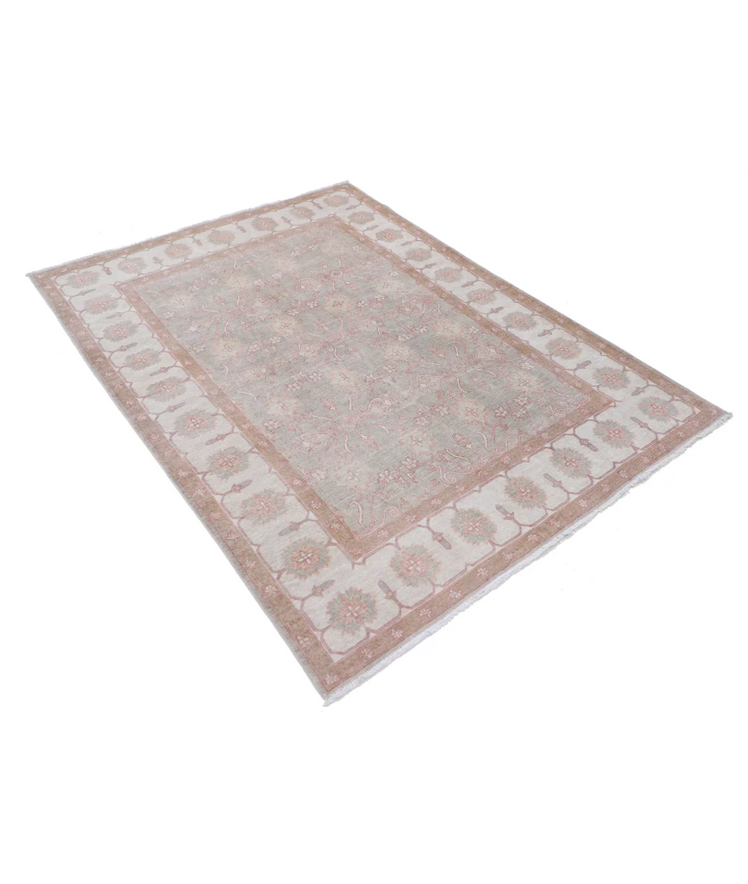 Hand Knotted Serenity Wool Rug 4' 9" x 6' 6" - No. AT157940