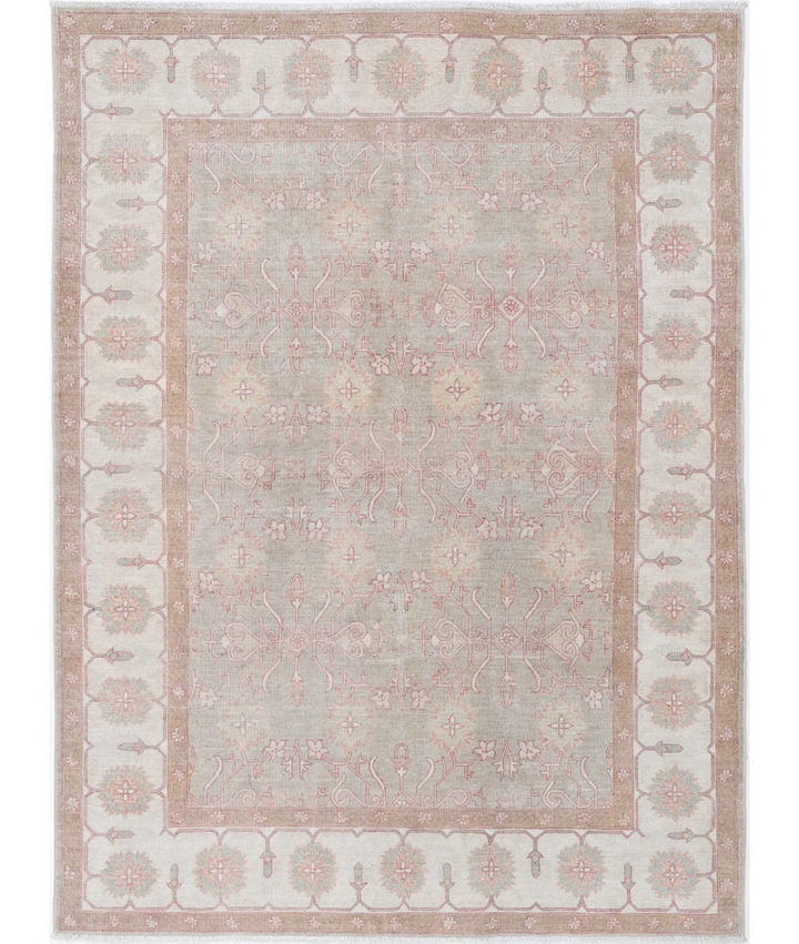 Hand Knotted Serenity Wool Rug 4' 9" x 6' 6" - No. AT157940