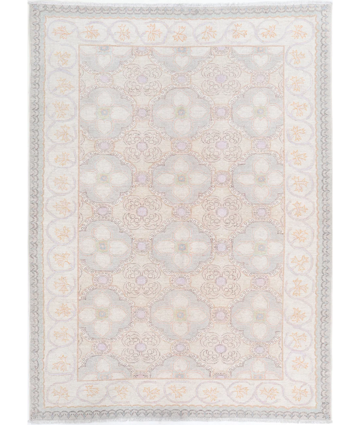 Hand Knotted Serenity Wool Rug 4' 9" x 6' 8" - No. AT16655