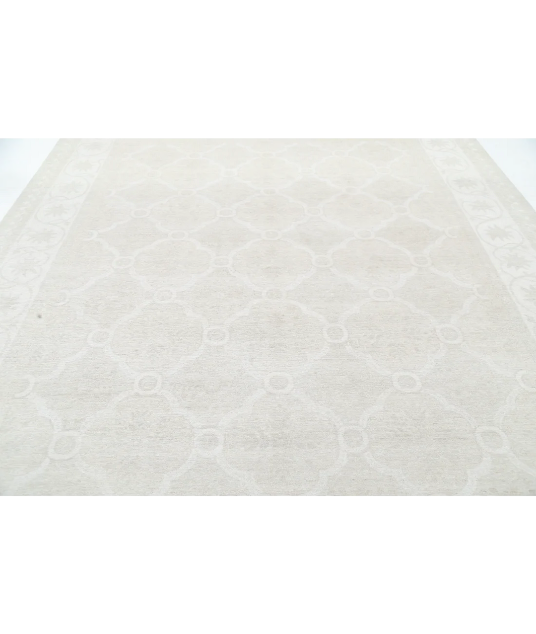Brown Afghan Tabriz Rug 9' 1" x 11' 11" Hand-Knotted | No. AT53861
