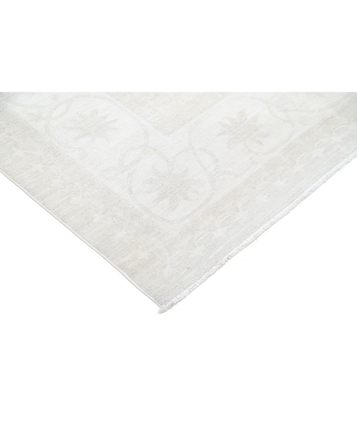 Brown Afghan Tabriz Rug 9' 1" x 11' 11" Hand-Knotted | No. AT53861