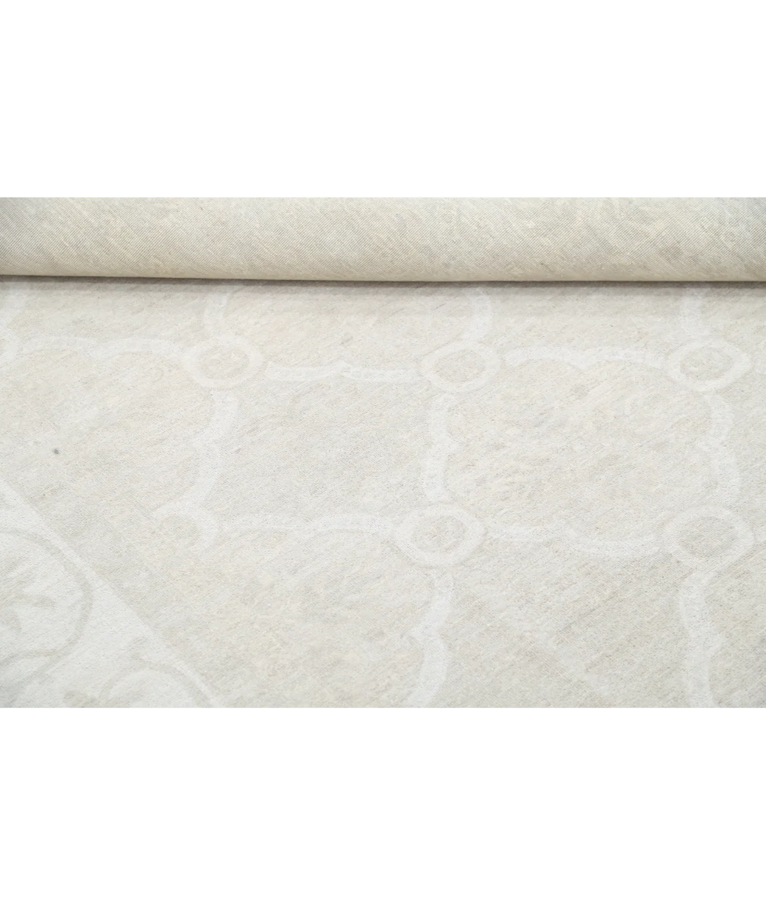 Brown Afghan Tabriz Rug 9' 1" x 11' 11" Hand-Knotted | No. AT53861