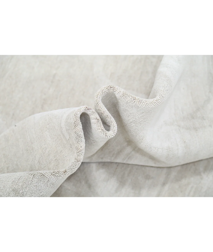 Brown Afghan Tabriz Rug 9' 1" x 11' 11" Hand-Knotted | No. AT53861
