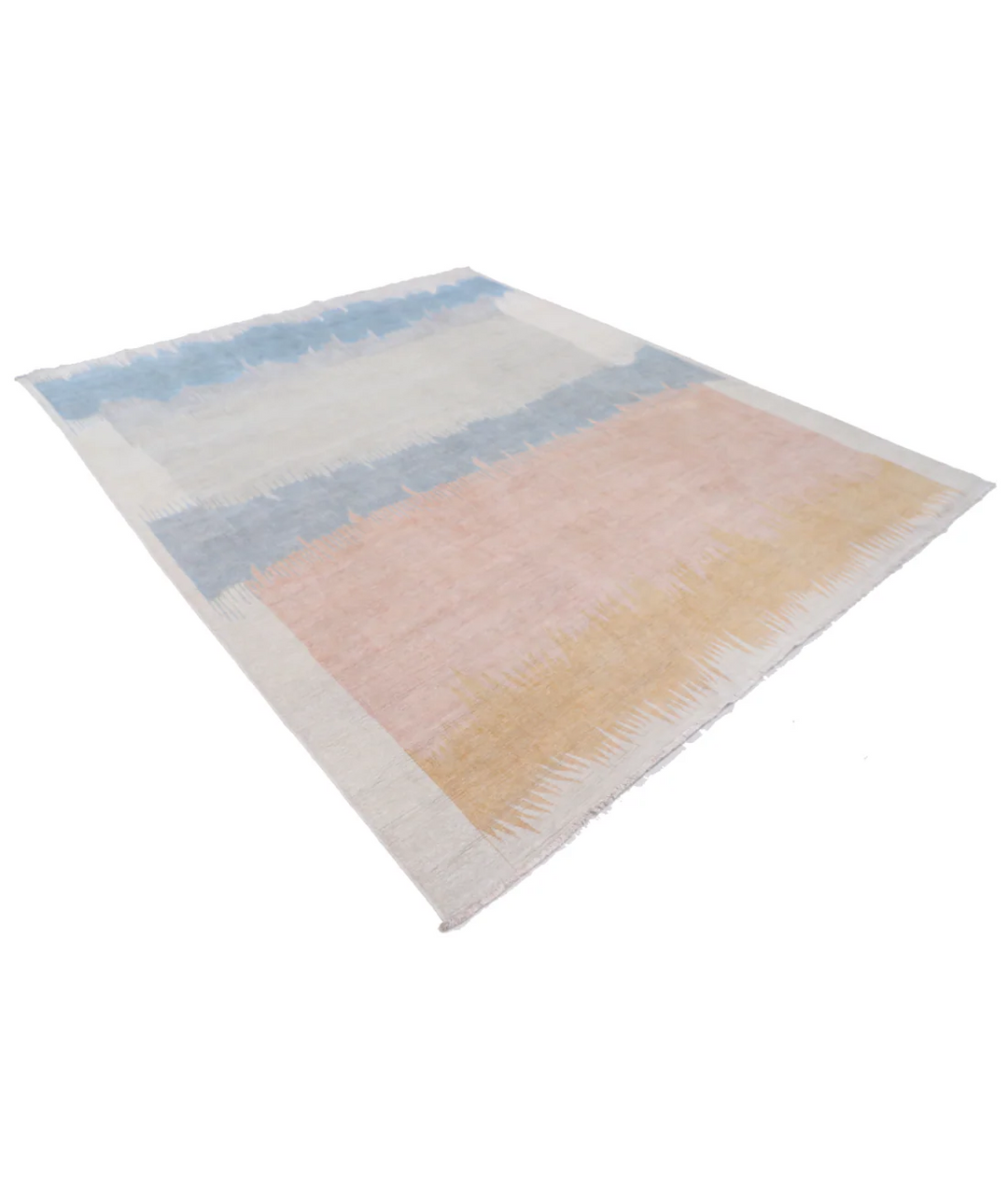 Afghan Tabriz Rug 7' 10" x 9' 8" Hand-Knotted | No. AT89121