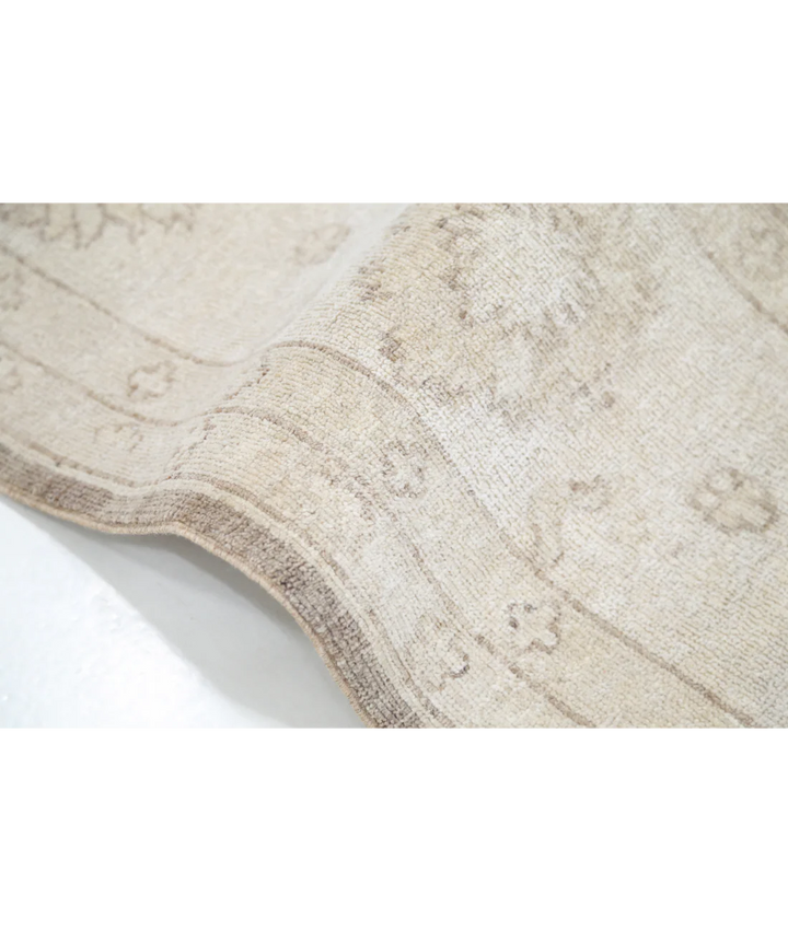 Brown Afghan Serenity Rug 8' 2" x 9' 7" Hand-Knotted | No. AT30969