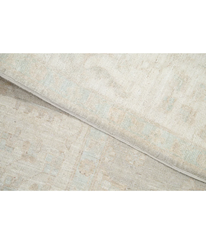 Green Afghan Serenity Rug 8' 1" x 9' 10" Hand-Knotted | No. AT53165
