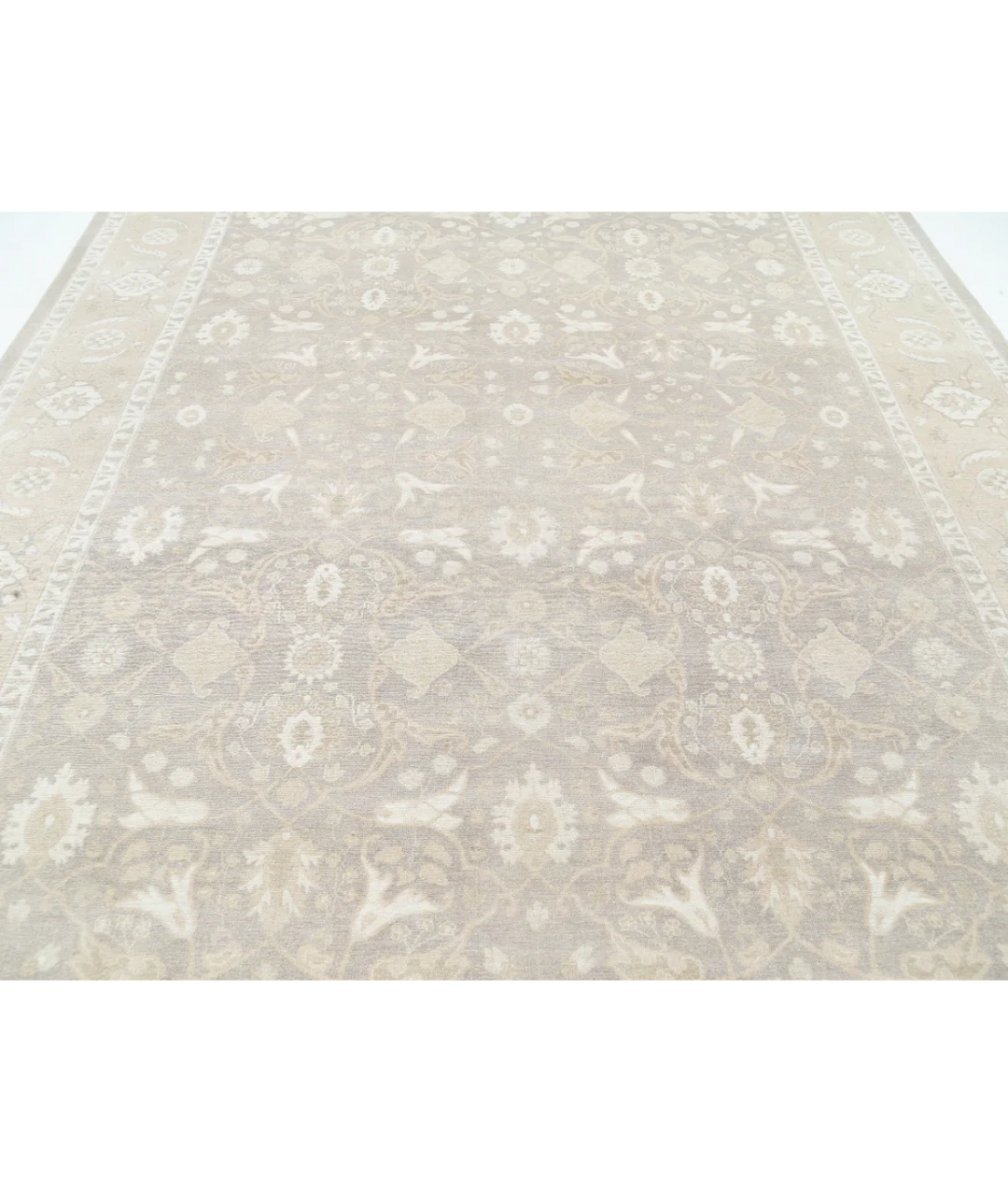 Brown Afghan Serenity Rug 8' 11" x 12' 3" Hand-Knotted | No. AT68065