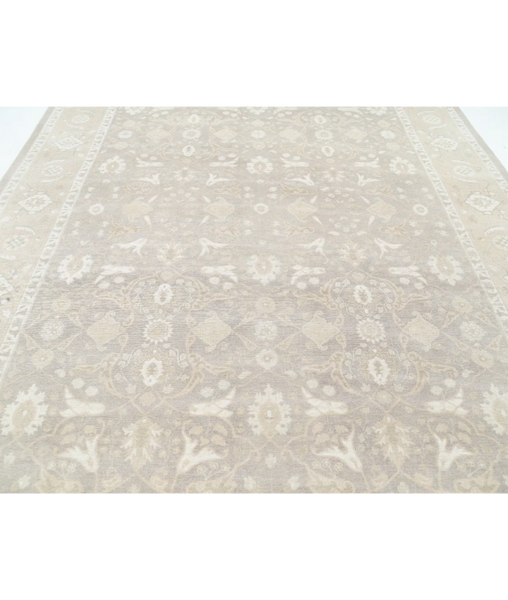 Brown Afghan Serenity Rug 8' 11" x 12' 3" Hand-Knotted | No. AT68065