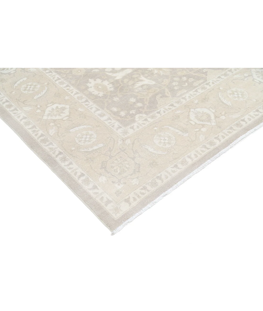 Brown Afghan Serenity Rug 8' 11" x 12' 3" Hand-Knotted | No. AT68065
