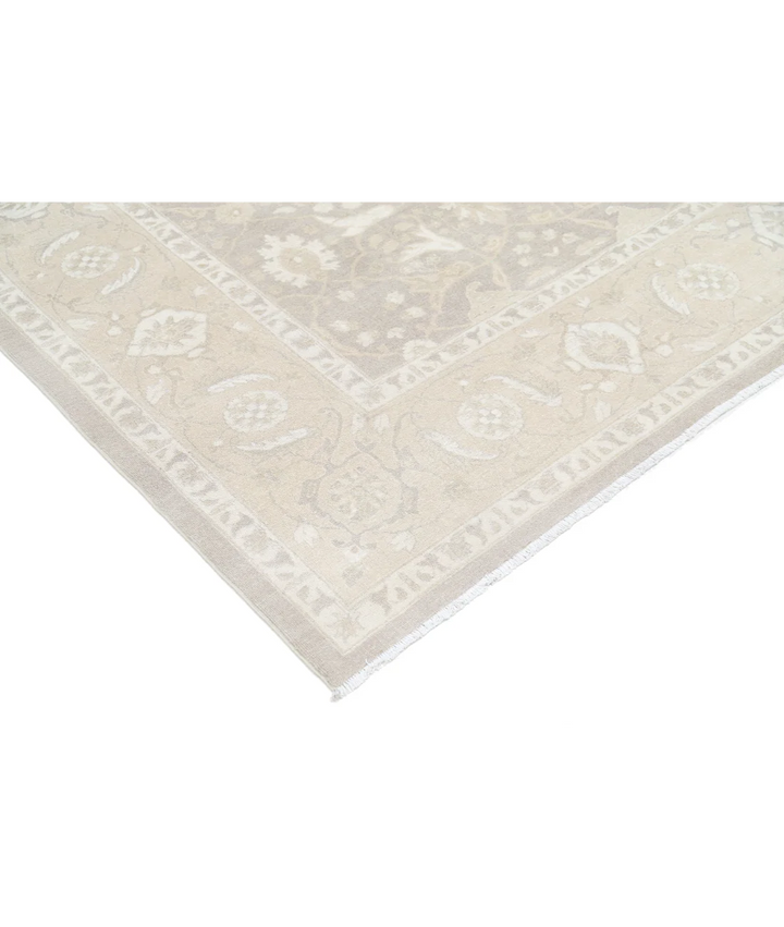 Brown Afghan Serenity Rug 8' 11" x 12' 3" Hand-Knotted | No. AT68065