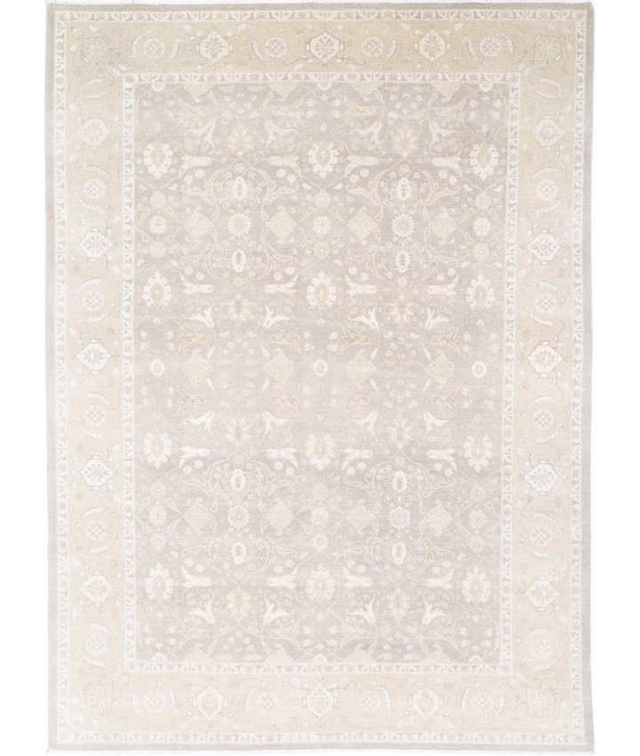 Brown Afghan Serenity Rug 8' 11" x 12' 3" Hand-Knotted | No. AT68065