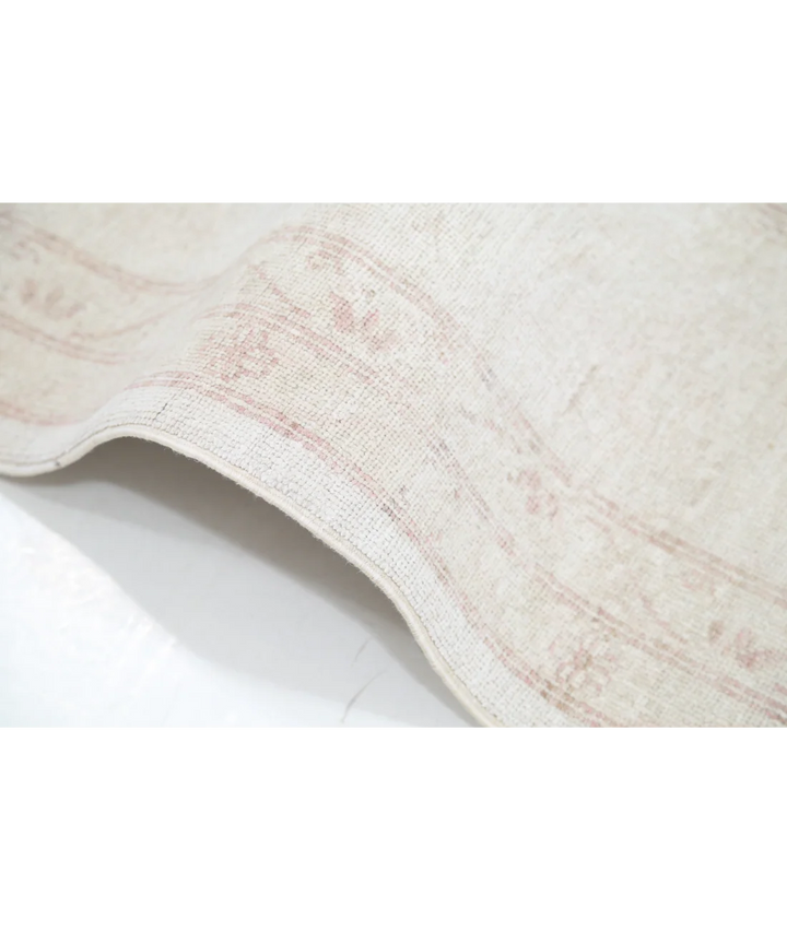 Ivory Afghan Serenity Rug 8' 9" x 11' 10" Hand-Knotted | No. AT77187