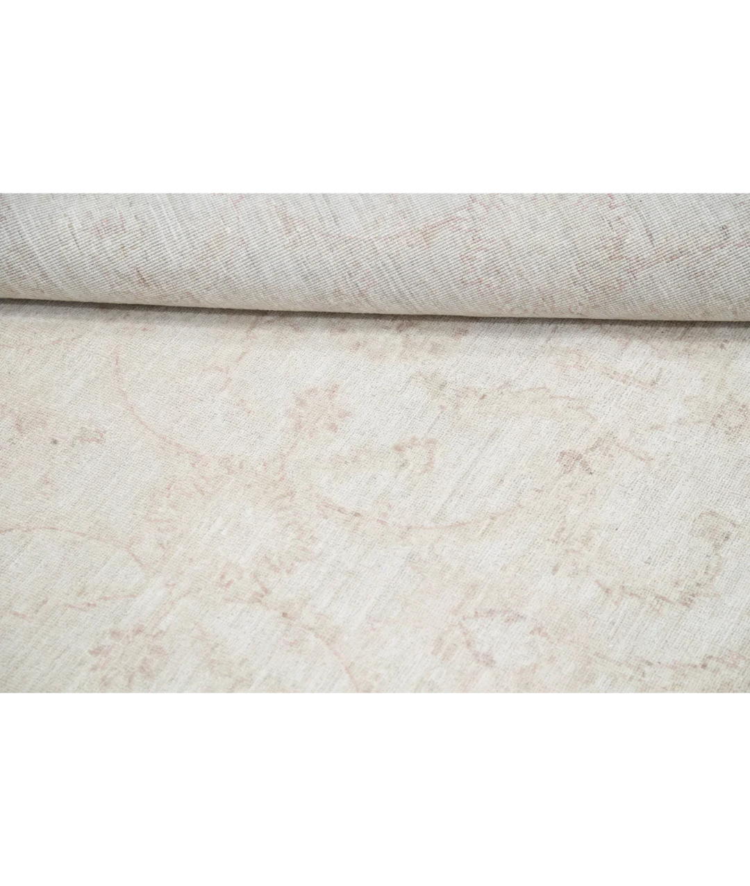 Ivory Afghan Serenity Rug 8' 9" x 11' 10" Hand-Knotted | No. AT77187