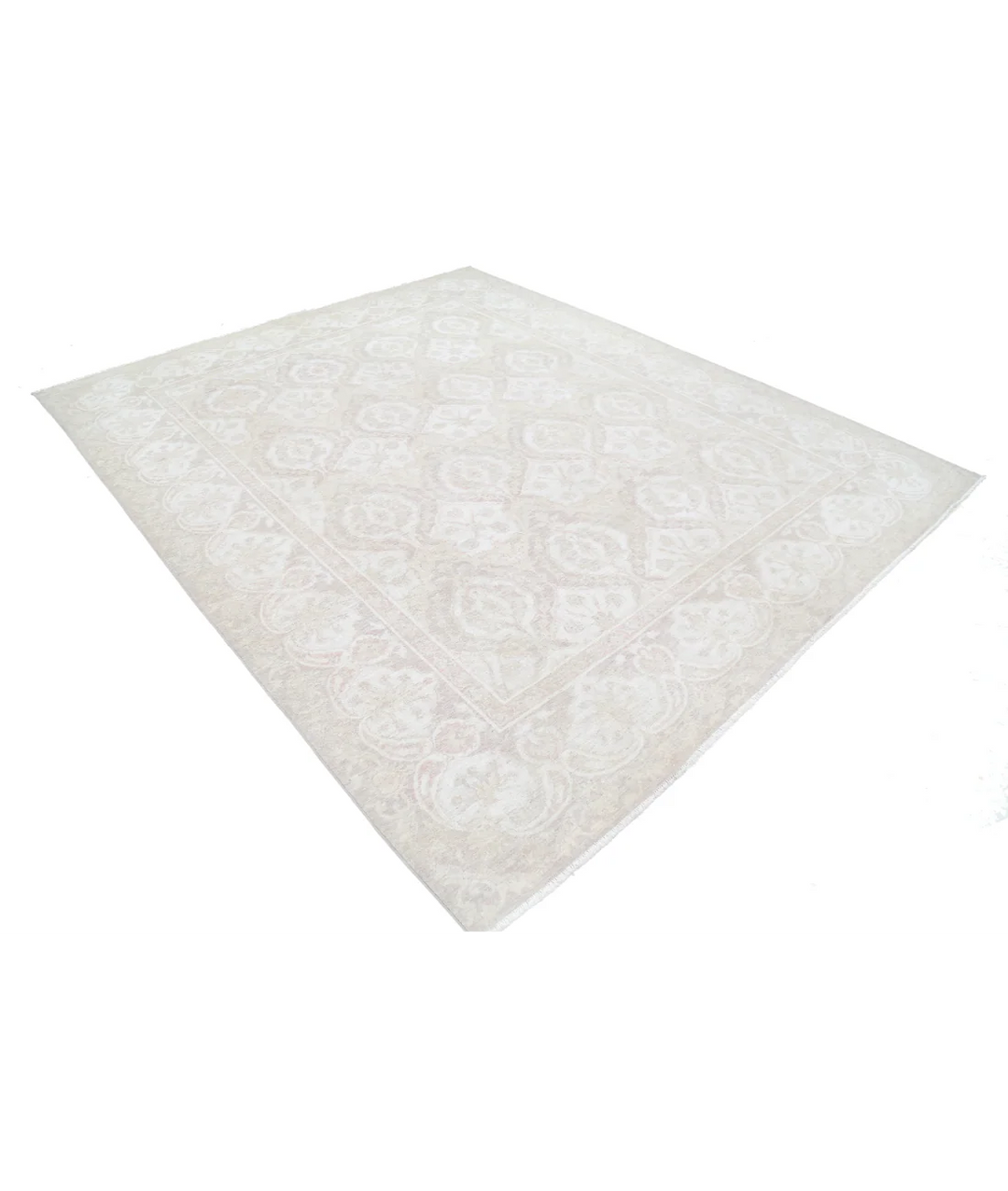 Brown Afghan Serenity Rug 8' 2" x 9' 9" Hand-Knotted | No. AT79395