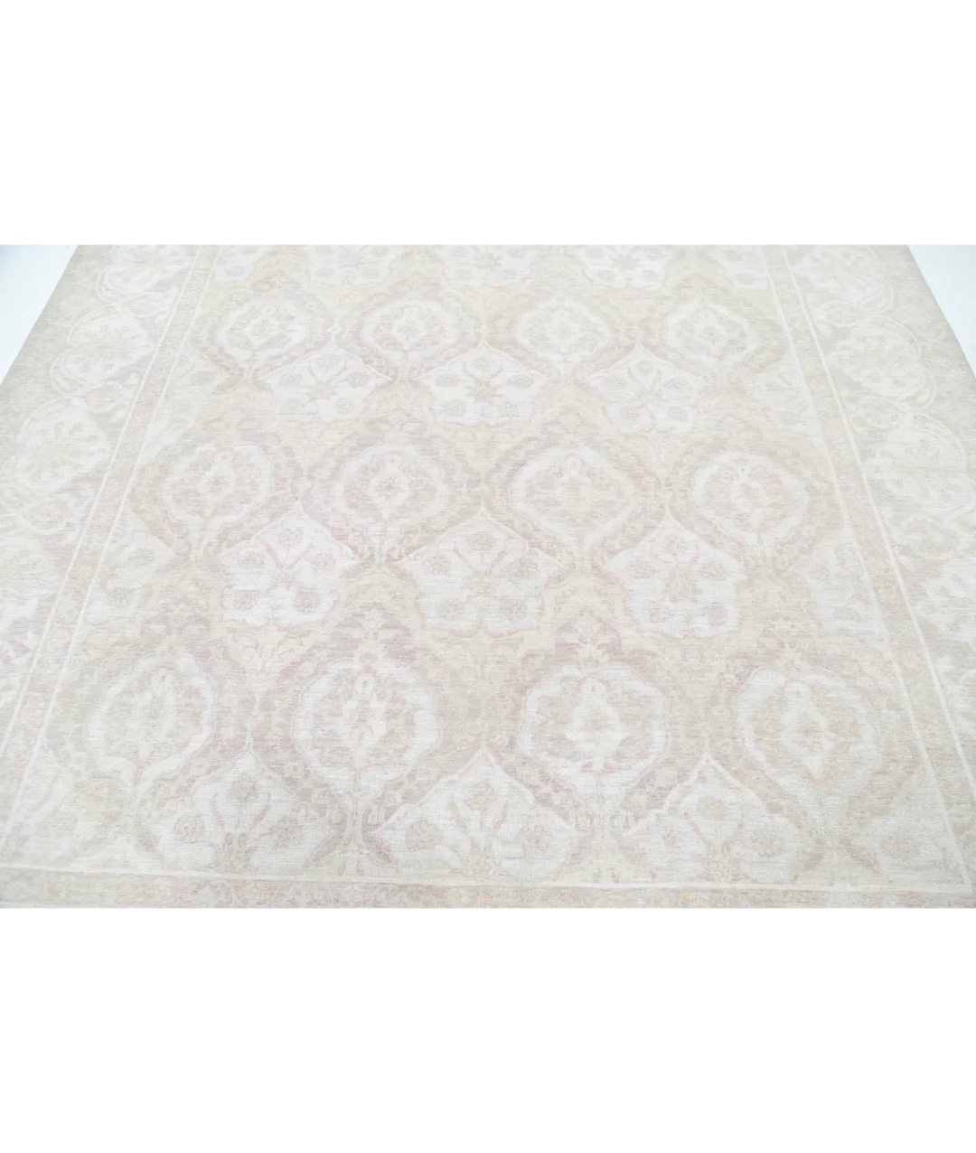 Brown Afghan Serenity Rug 8' 2" x 9' 9" Hand-Knotted | No. AT79395