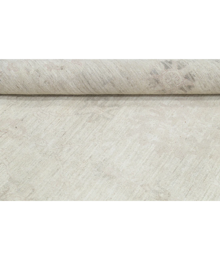Ivory Afghan Serenity Rug 9' 0" x 11' 9" Hand-Knotted | No. AT62695