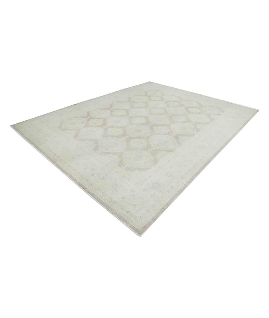 Brown Afghan Serenity Rug 8' 9" x 11' 4" Hand-Knotted | No. AT35022