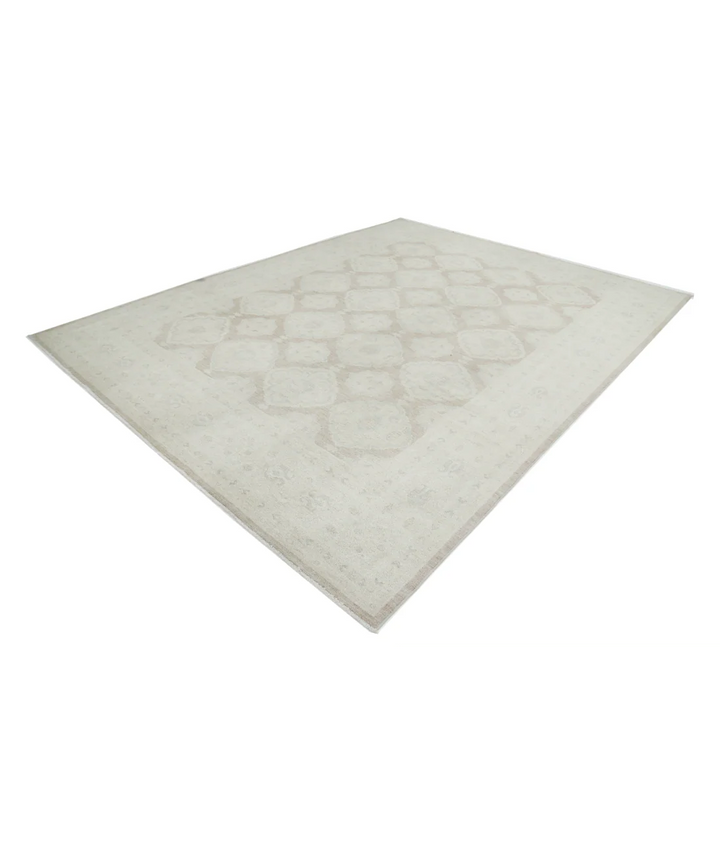 Brown Afghan Serenity Rug 8' 9" x 11' 4" Hand-Knotted | No. AT35022