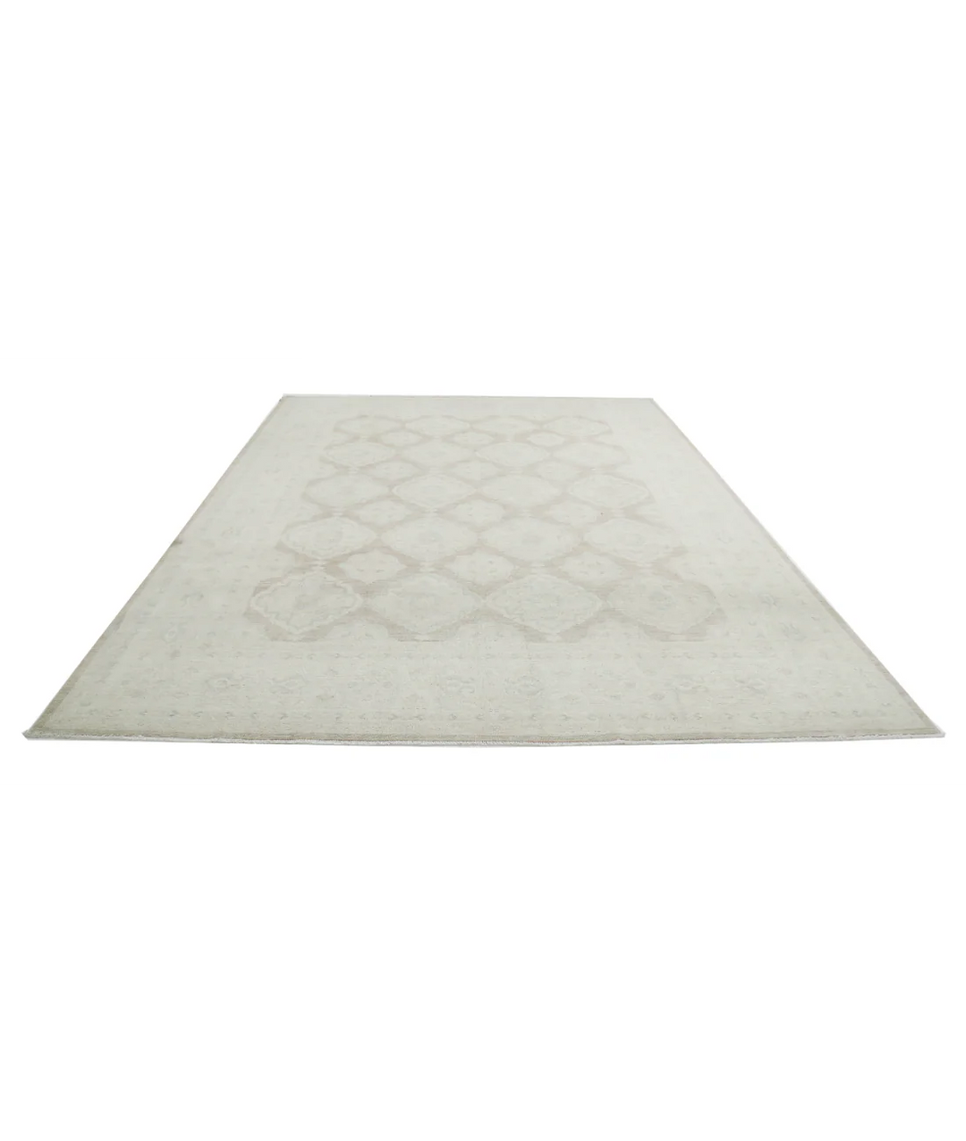 Brown Afghan Serenity Rug 8' 9" x 11' 4" Hand-Knotted | No. AT35022