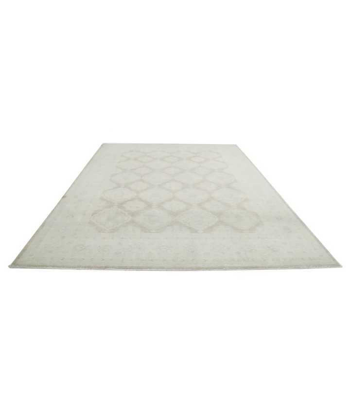 Brown Afghan Serenity Rug 8' 9" x 11' 4" Hand-Knotted | No. AT35022