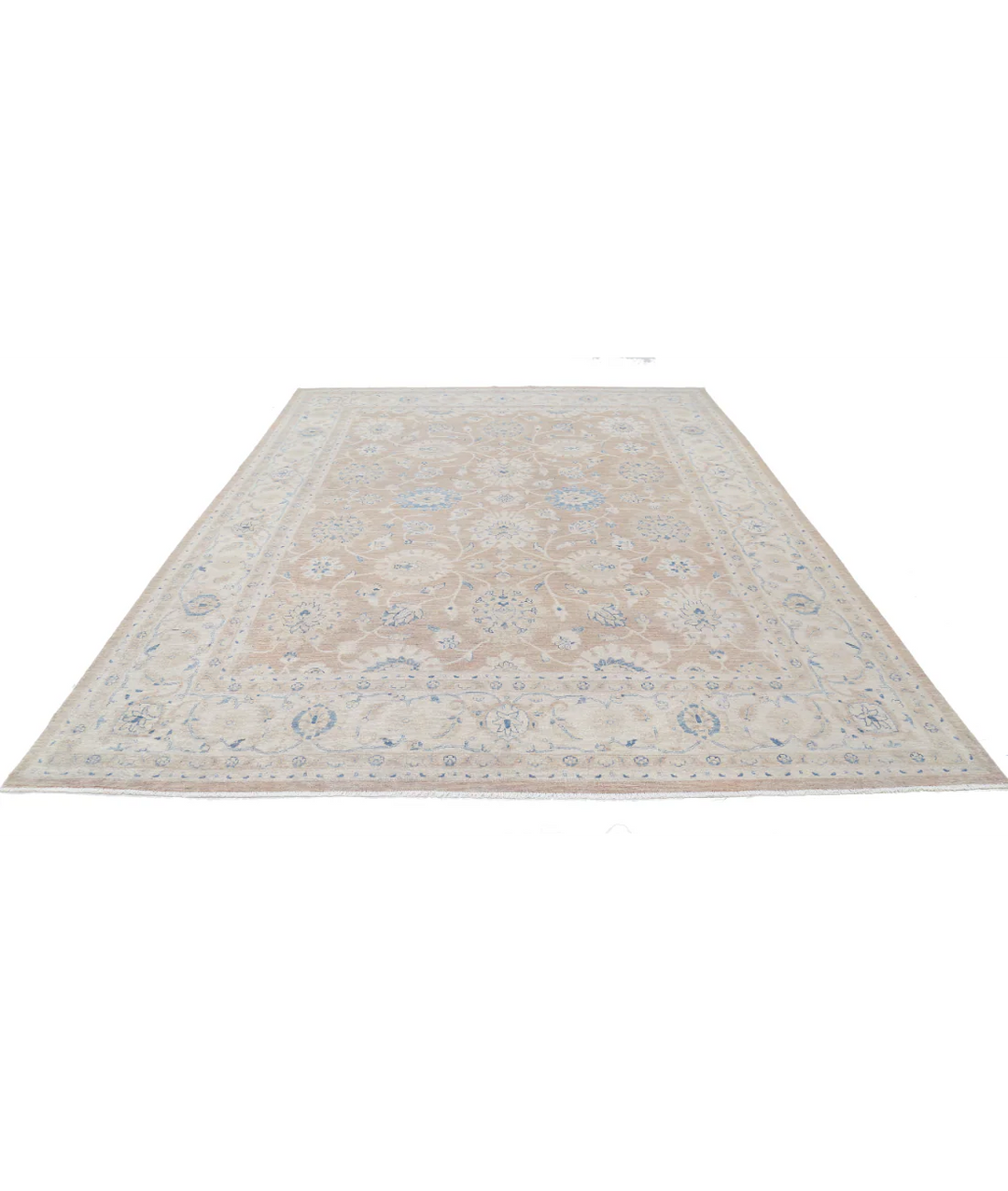 Brown Afghan Serenity Rug 8' 9" x 11' 8" Hand-Knotted | No. AT51056