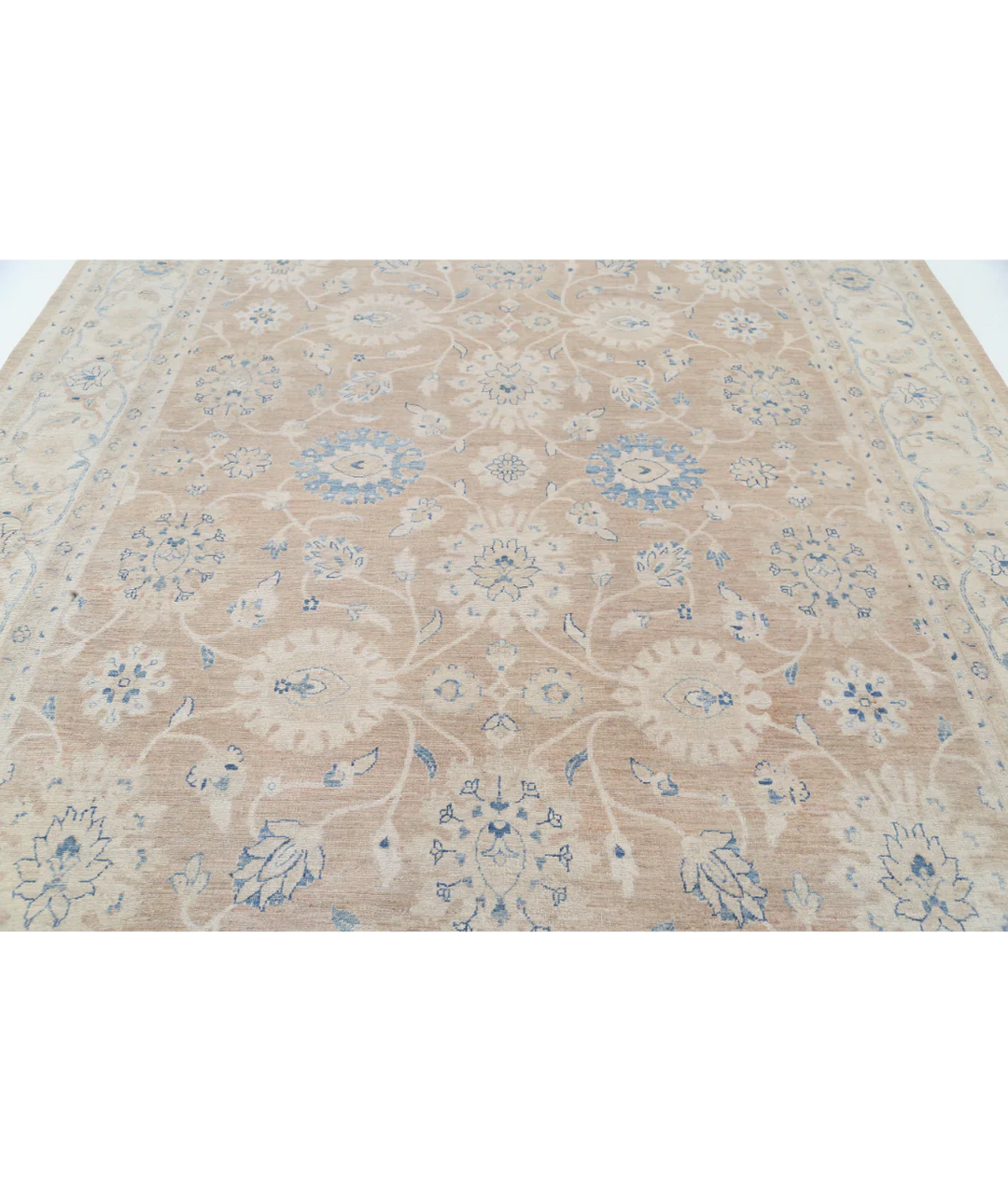 Brown Afghan Serenity Rug 8' 9" x 11' 8" Hand-Knotted | No. AT51056