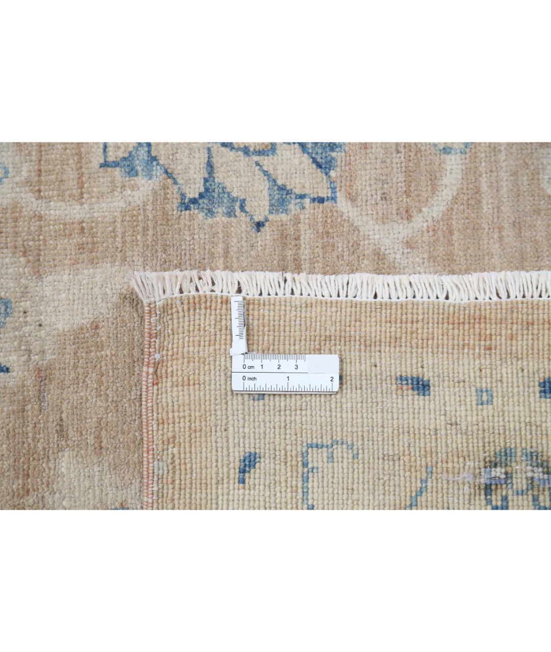 Brown Afghan Serenity Rug 8' 9" x 11' 8" Hand-Knotted | No. AT51056