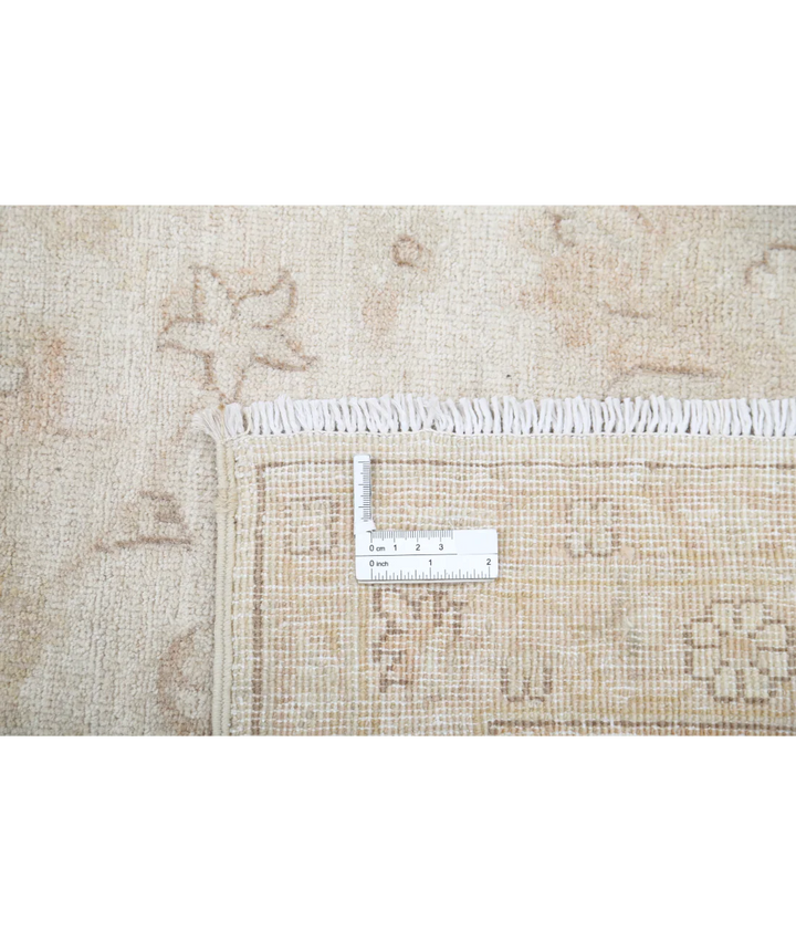 Ivory Afghan Serenity Rug 8' 7" x 11' 9" Hand-Knotted | No. AT83888