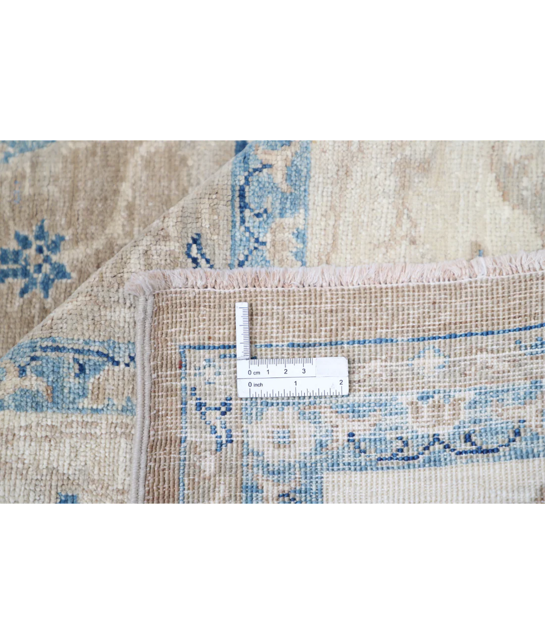Brown Afghan Serenity Rug 8' 3" x 11' 4" Hand-Knotted | No. AT88639