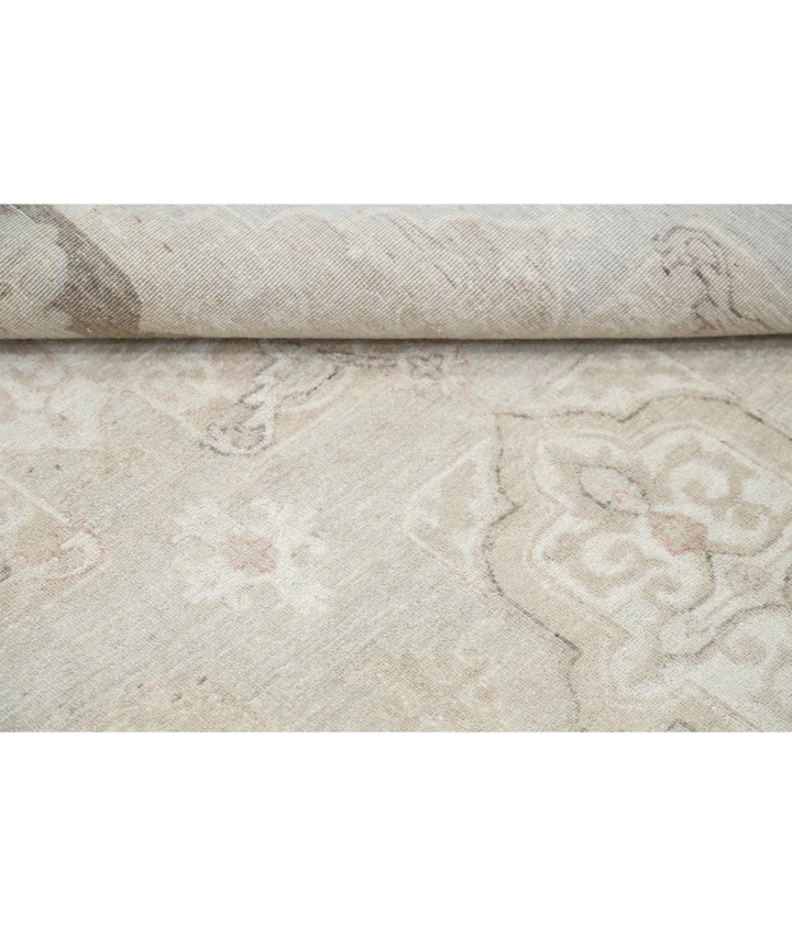 Beige Afghan Serenity Rug 10' 2" x 13' 10" Hand-Knotted | No. AT28910